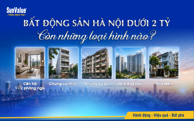 Bất động sản Hà Nội dưới 2 tỷ còn những loại hình nào