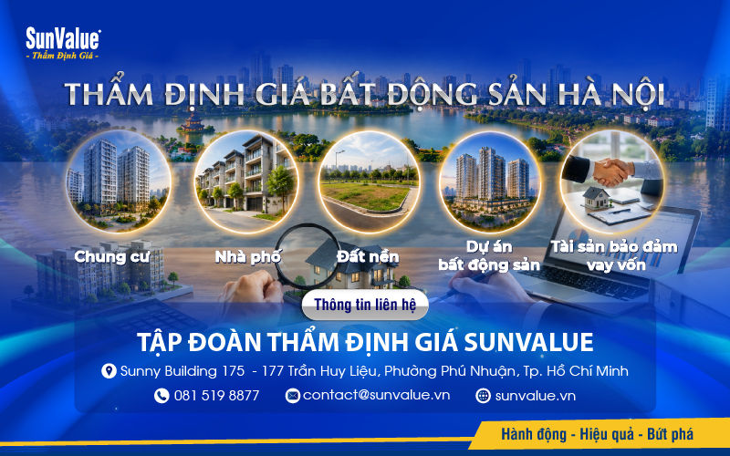 Dịch vụ thẩm định giá bất động sản Hà Nội tại SunValue