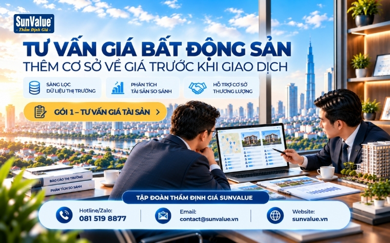 Tư vấn giá bất động sản tại SunValue