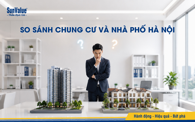 So sánh chung cư và nhà phố Hà Nội theo từng tiêu chí