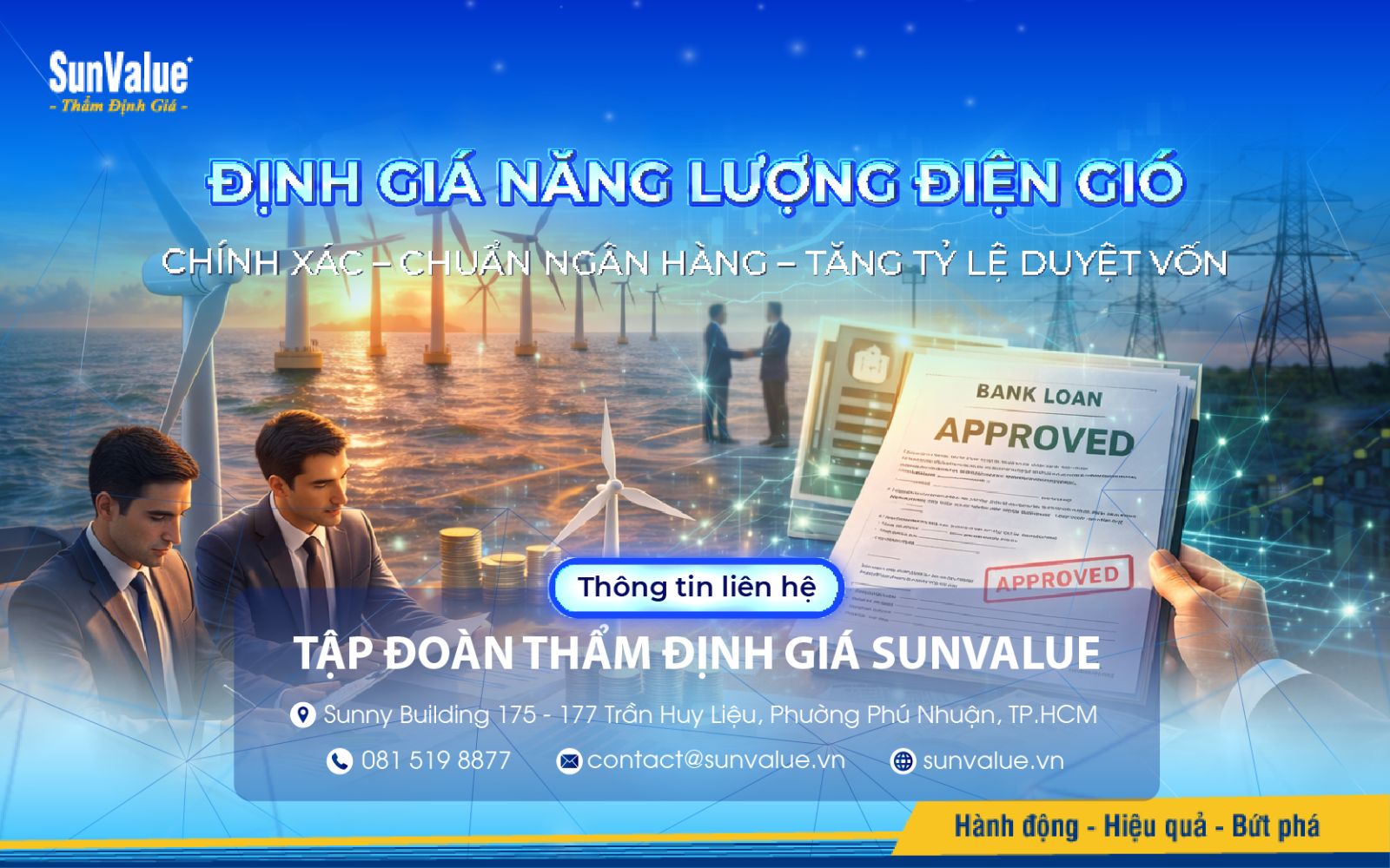 SunValue thẩm định giá năng lượng điện gió