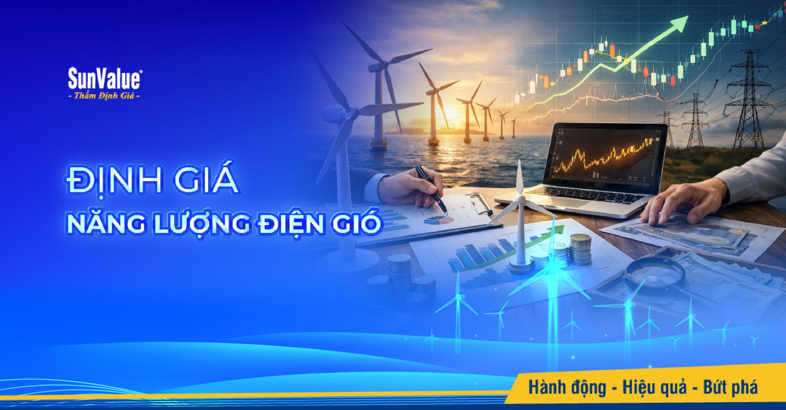 Định giá năng lượng điện gió là quá trình xác định giá trị toàn diện của dự án điện gió