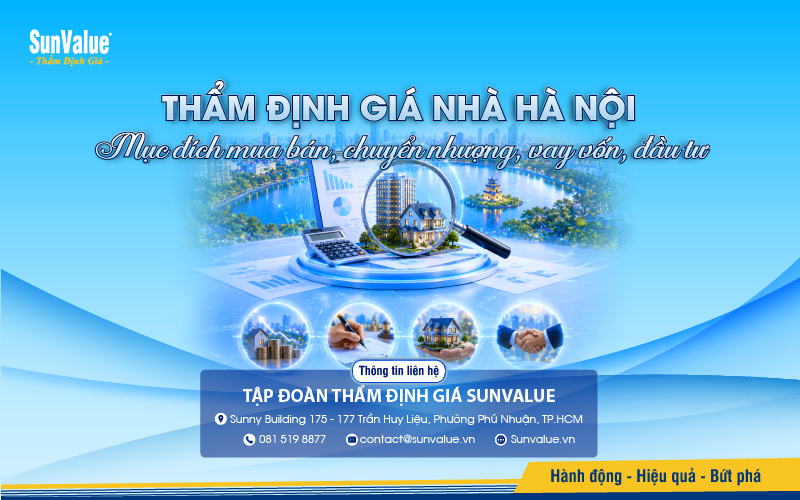 SunValue thẩm định giá nhà Hà Nội