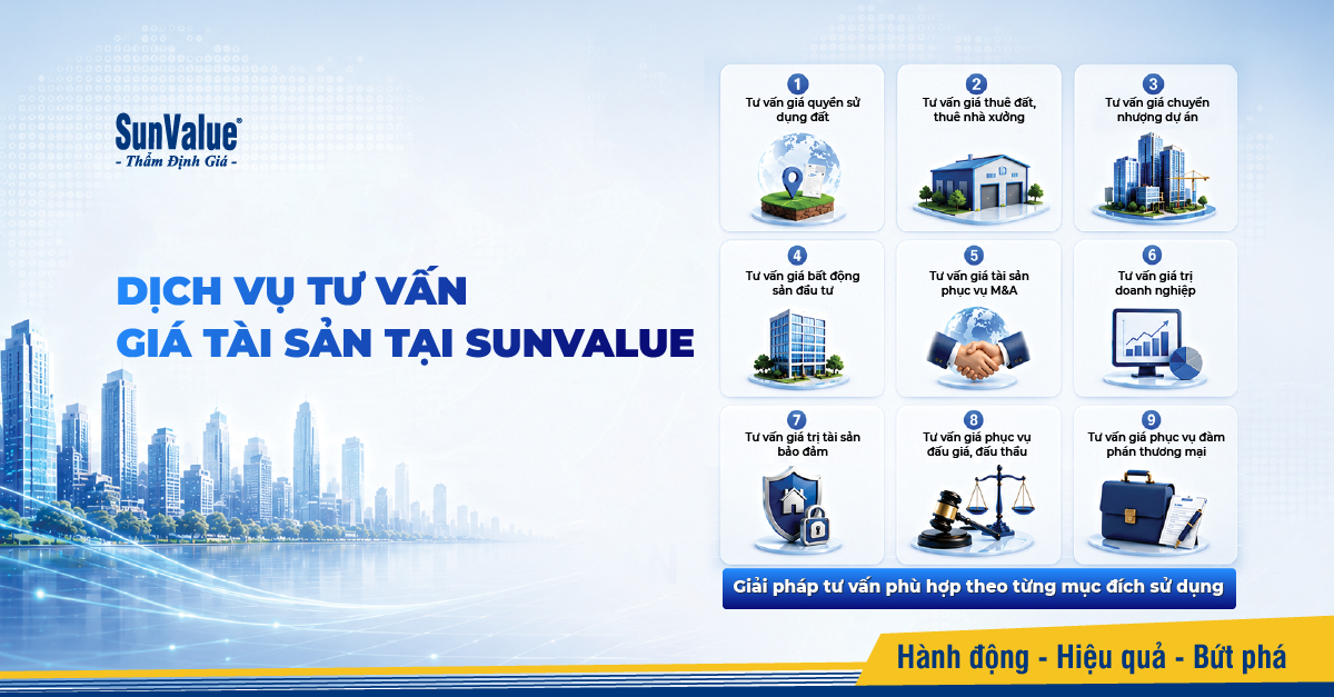 Dịch vụ tư vấn giá tài sản tại SunValue
