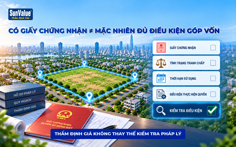 Điều kiện góp vốn bằng quyền sử dụng đất và hồ sơ pháp lý cần kiểm tra