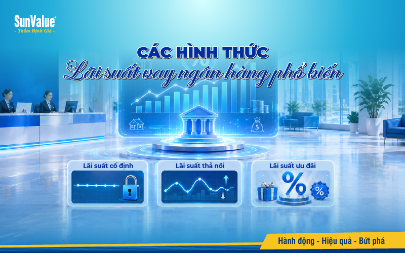 Các hình thức lãi suất vay ngân hàng phổ biến