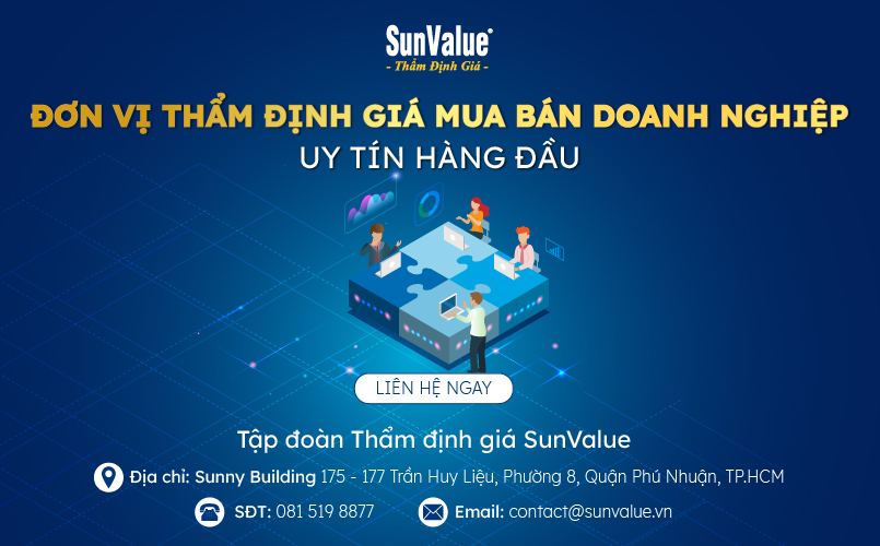 SunValue - Đơn vị thẩm định giá mua bán doanh nghiệp uy tín hàng đầu