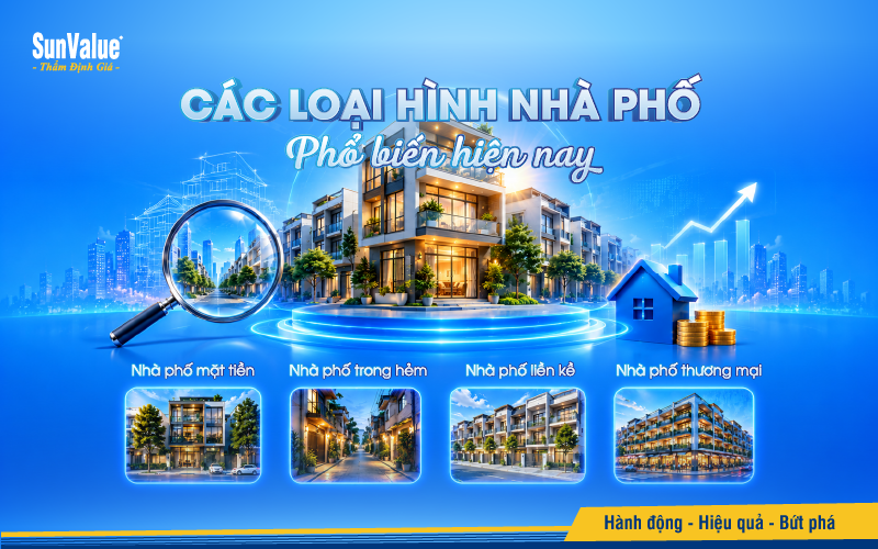 Các loại hình nhà phố phổ biến hiện nay