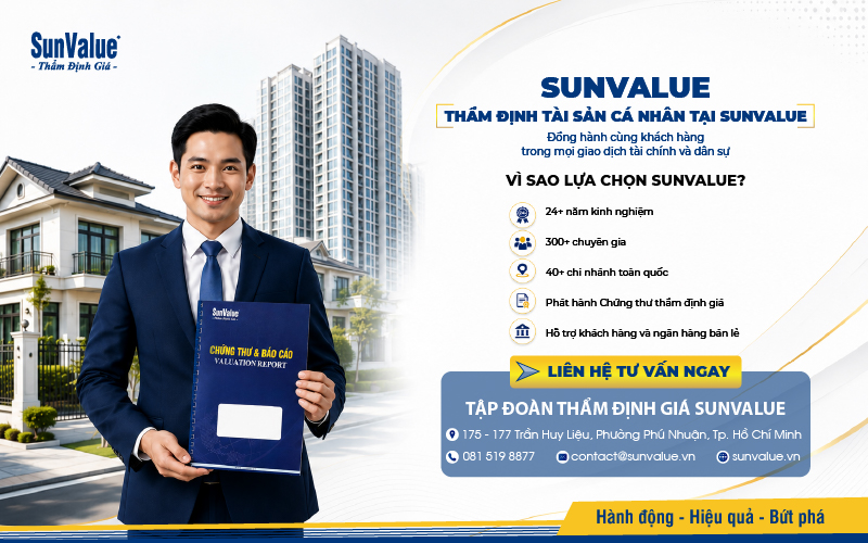 Gói 2 – Thẩm định tài sản cá nhân – Ngân hàng bán lẻ của SunValue 