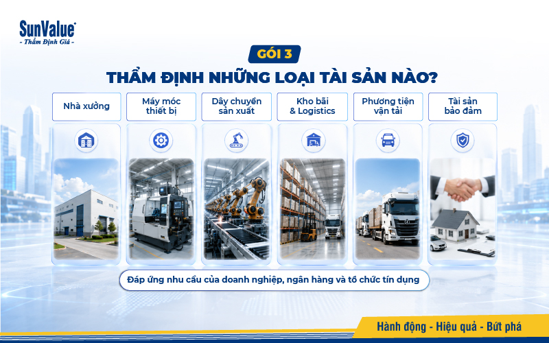 Phạm vi tài sản áp dụng cho Gói 3