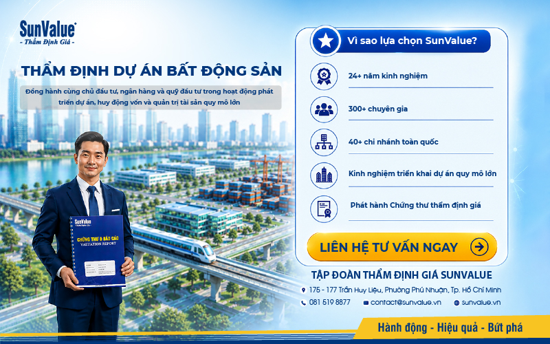 Gói 4 – Thẩm định dự án bất động sản – Hạ tầng – Tài sản lớn của SunValue