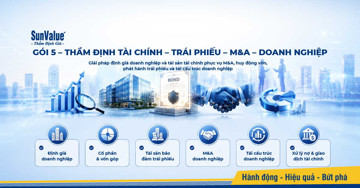 Gói 5 – Thẩm định tài chính – Trái phiếu – M&A – Doanh nghiệp
