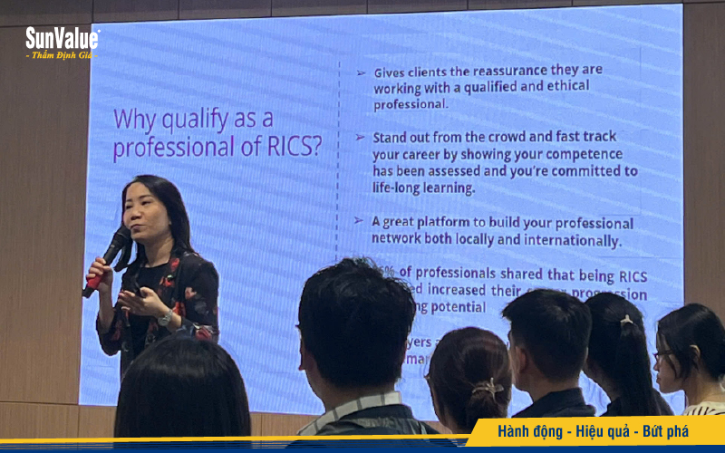 Bà Lin Tan – Market Development Manager khu vực Đông Nam Á của RICS