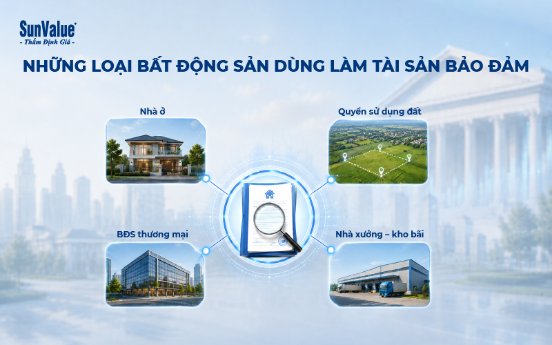 Những loại bất động sản được thẩm định làm tài sản đảm bảo