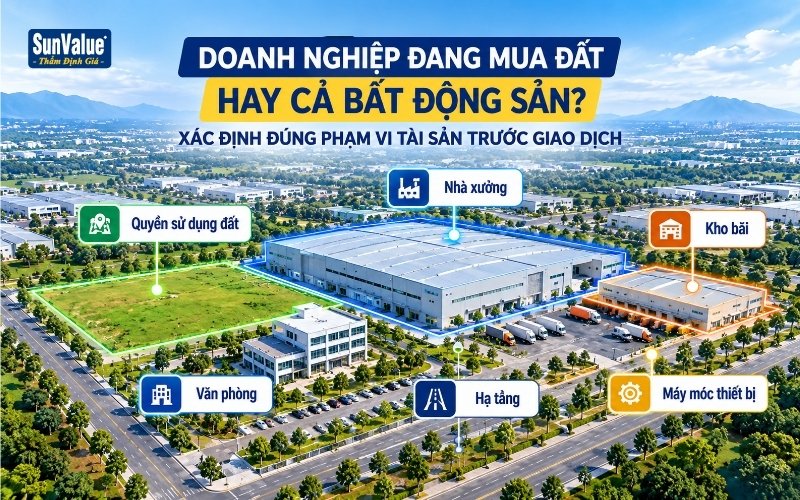 Quyền sử dụng đất nhà xưởng và tài sản trong giao dịch