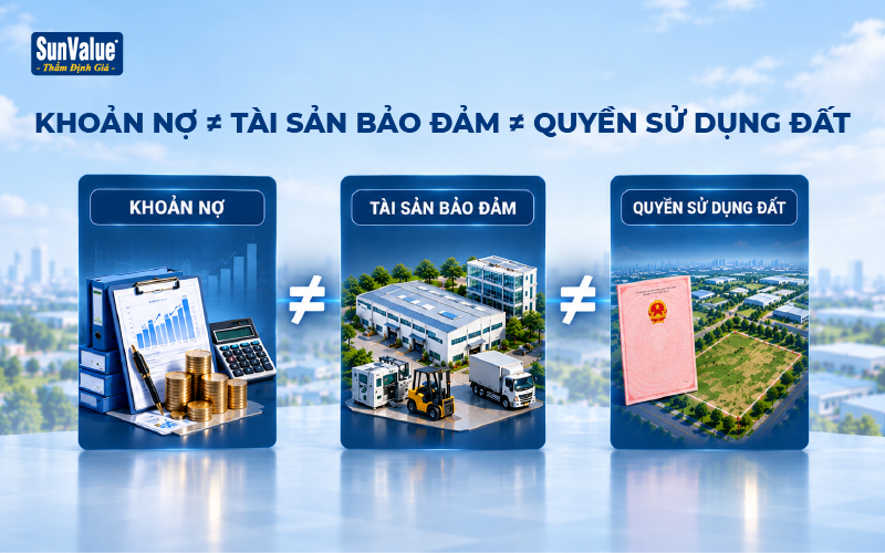 Phân biệt khoản nợ, tài sản bảo đảm và quyền sử dụng đất khi xử lý nợ