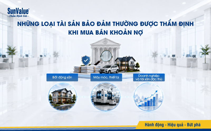 Những loại tài sản bảo đảm thường được thẩm định