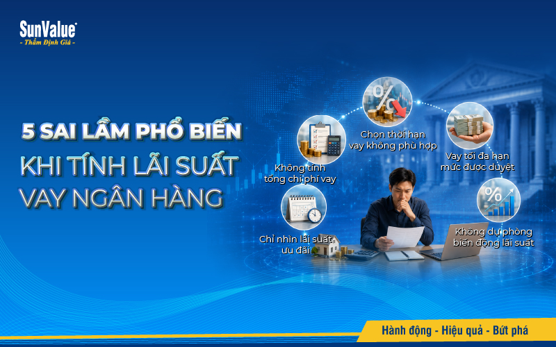 5 sai lầm phổ biến khi tính lãi suất vay ngân hàng