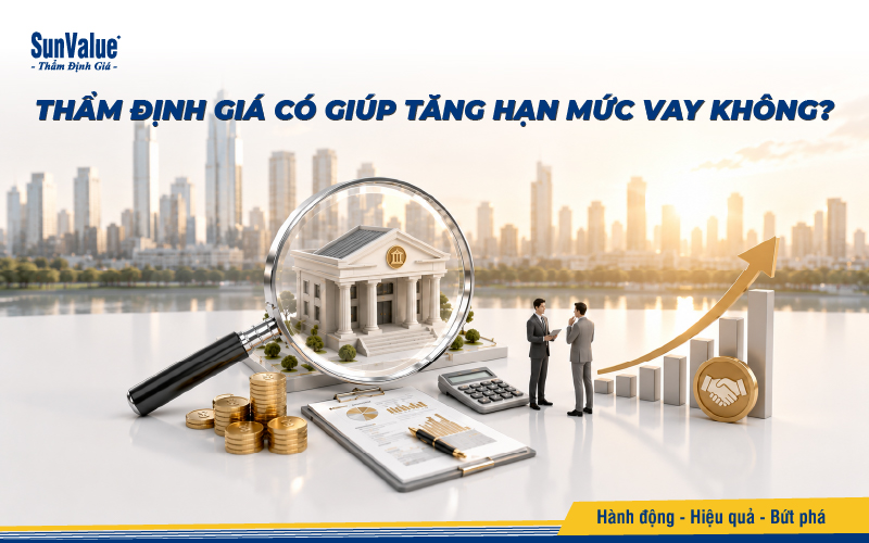 Thẩm định giá có giúp tăng hạn mức vay không